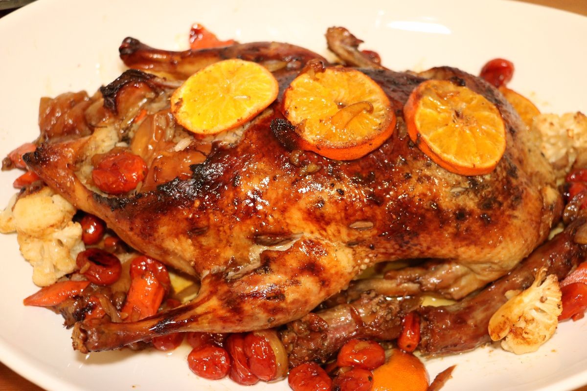 Marinated duck